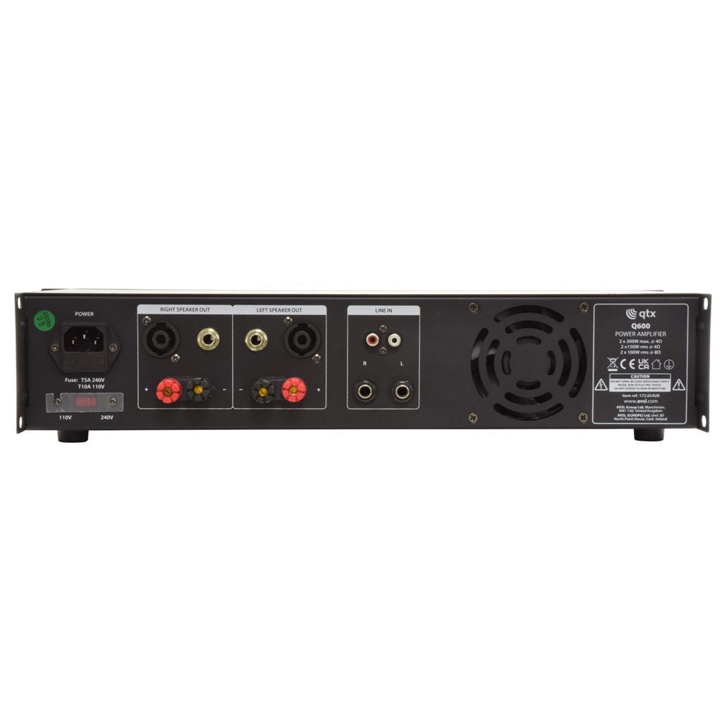 Q Series Stereo Power Amplifiers - Q600 2 x 300W