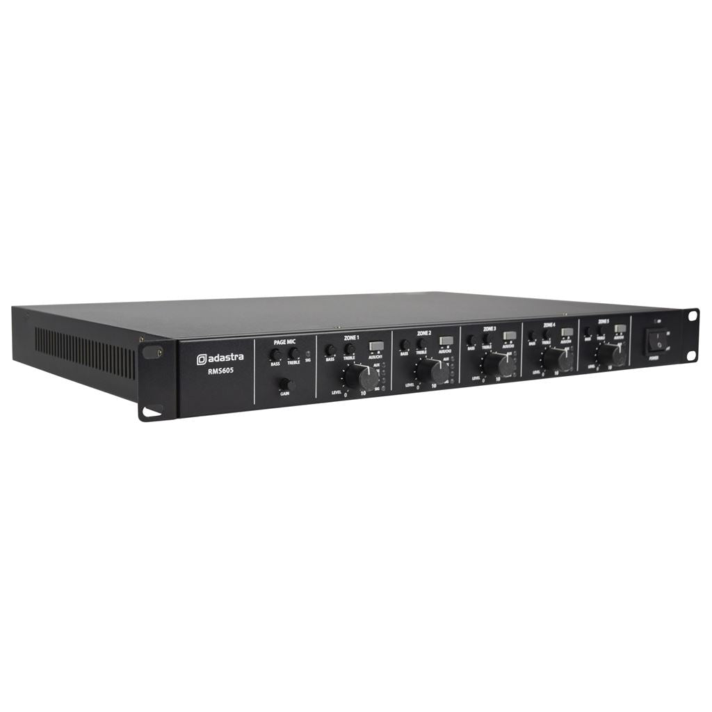 RMS-series Multi Zone 100V Amplifiers - RMS605 5 x 60W