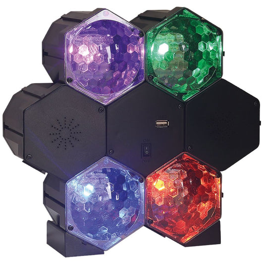 4-Way LED Light Effect with Bluetooth Speaker