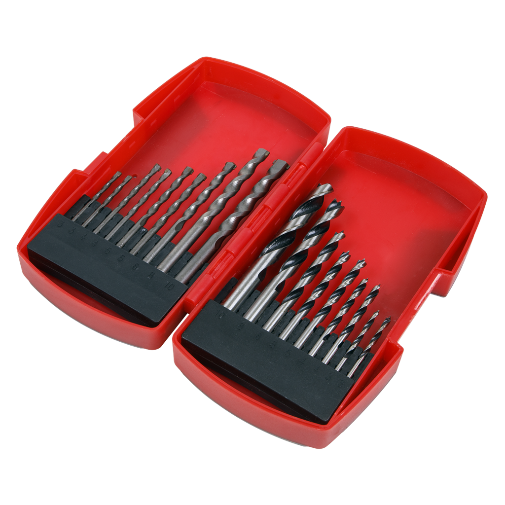 Wood/Masonry Drill Bit Set 18pc