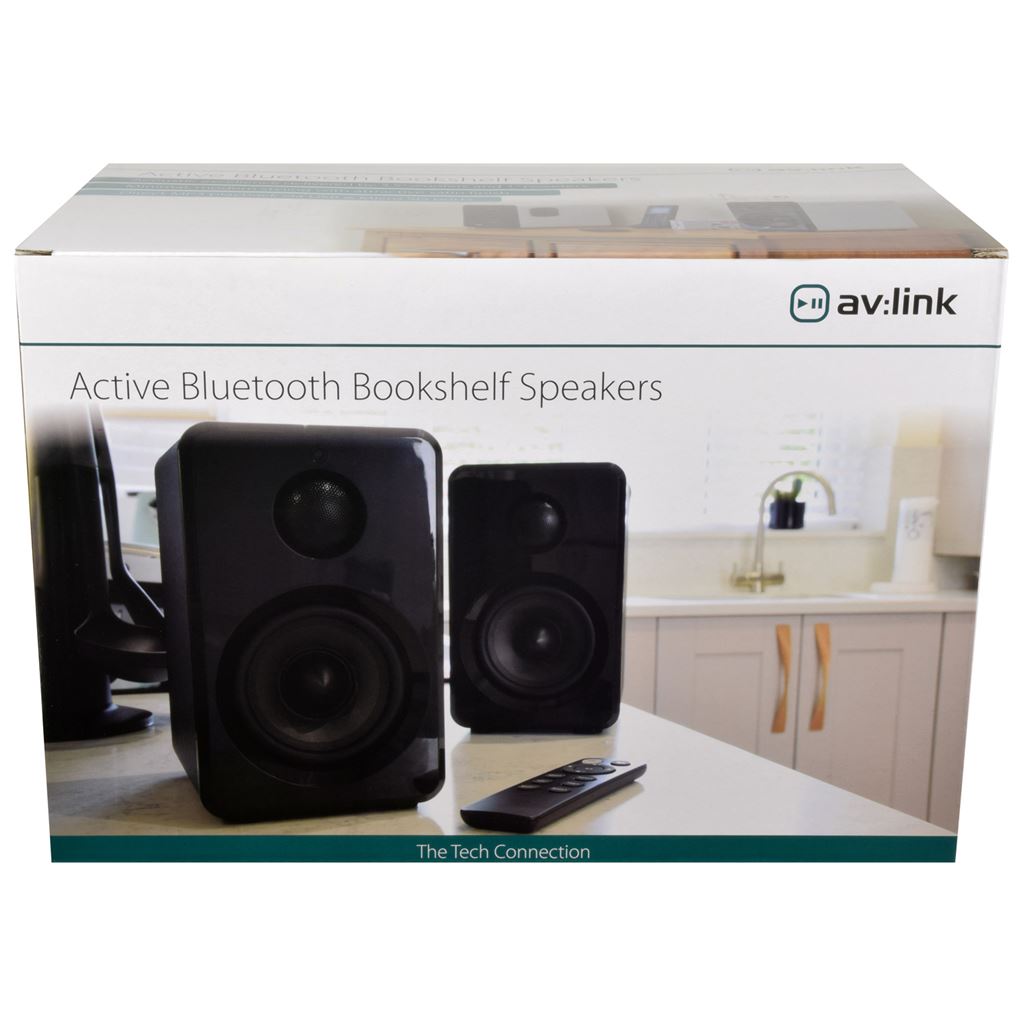 Active Bluetooth Bookshelf Speakers - White - ABS35WHT