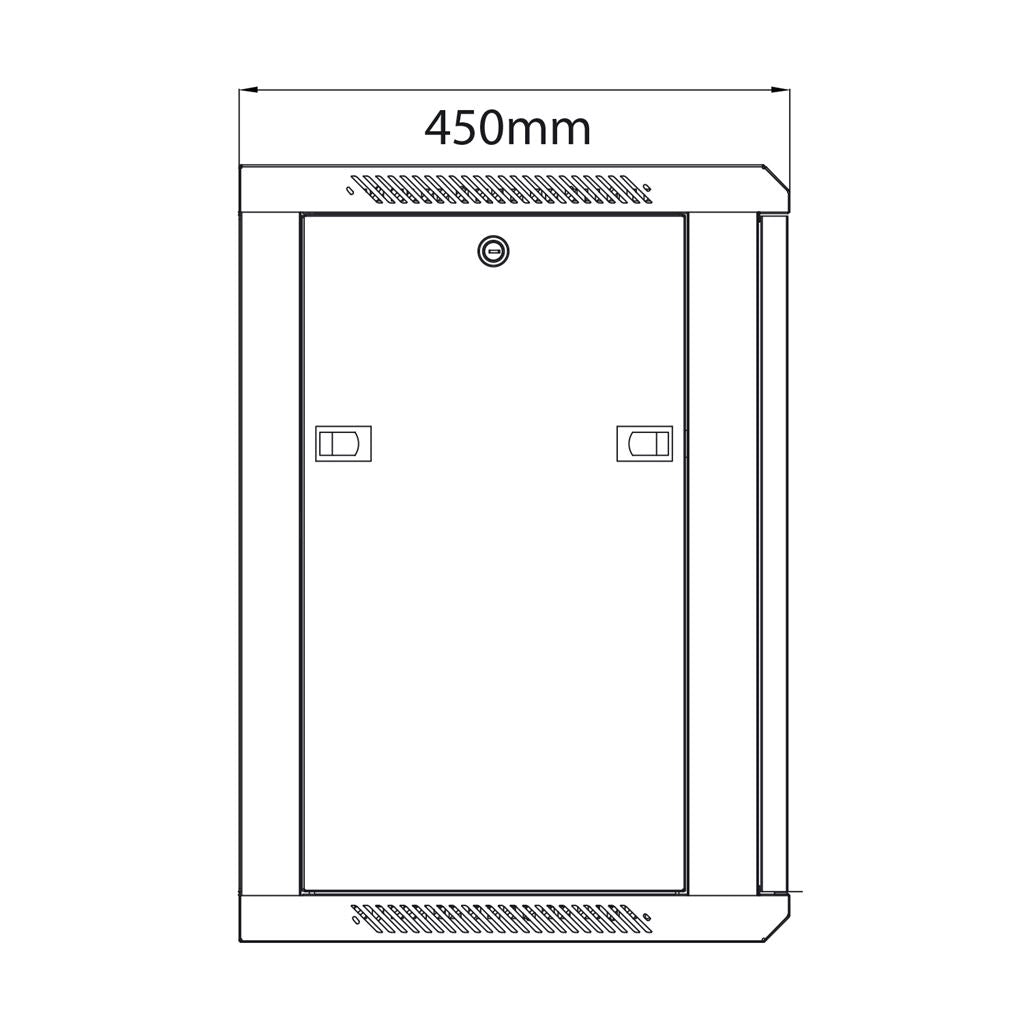 19" Rack Cabinets - 12U x 450mm Deep - RC12U450