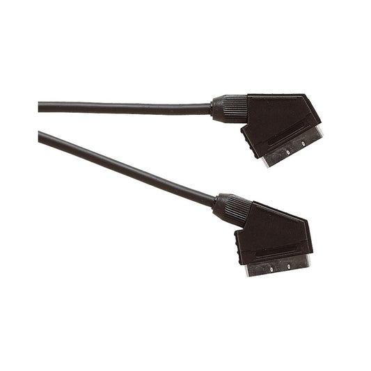 Premium Scart Plug to Scart Plug TV and Video Lead Audio and Video Circuits Connected