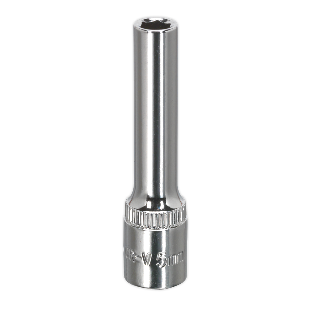 WallDrive&#174; Socket 5mm Deep 1/4"Sq Drive Fully Polished