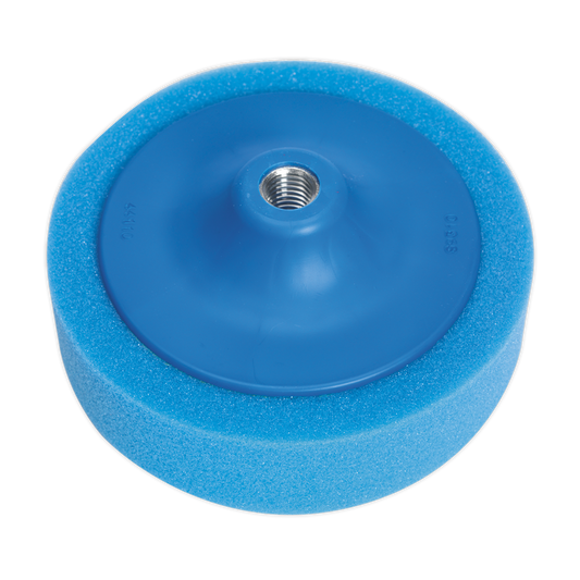 Buffing & Polishing Foam Head &#216;150 x 50mm 5/8"UNC Blue/Medium