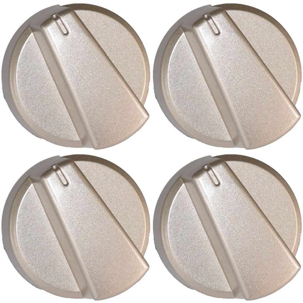 Belling Compatible Silver Oven Cooker Hob Control Knob Pack of 4