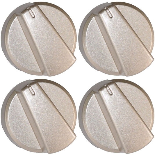 Belling Compatible Silver Oven Cooker Hob Control Knob Pack of 4