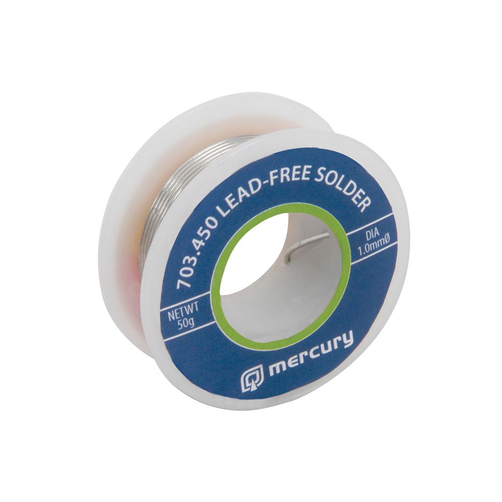 Lead-free Solder - solder, 1.0mm&#216;, 50g, 7.5m reel