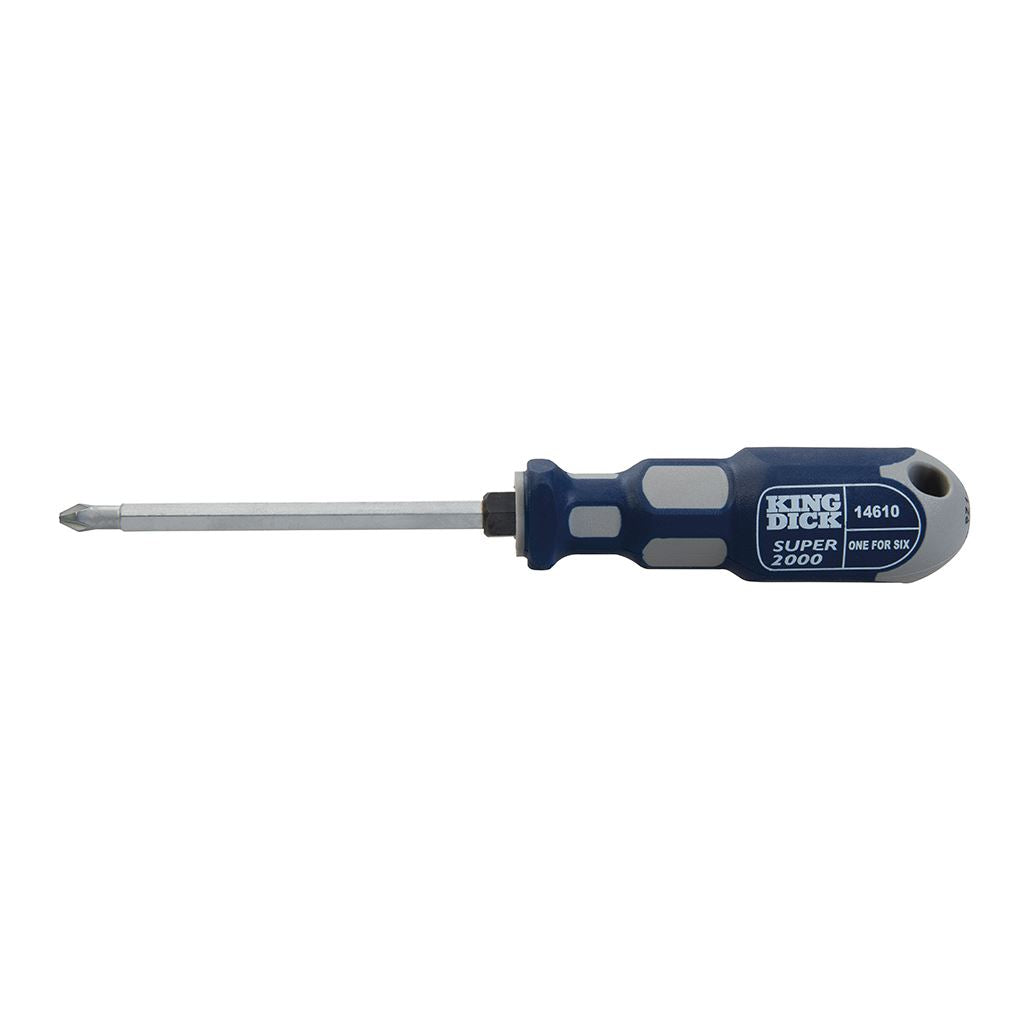King Dick 1-for-6 Screwdriver 100mm - PZ1, PZ2, PZ3 & PH1, PH2, PH3