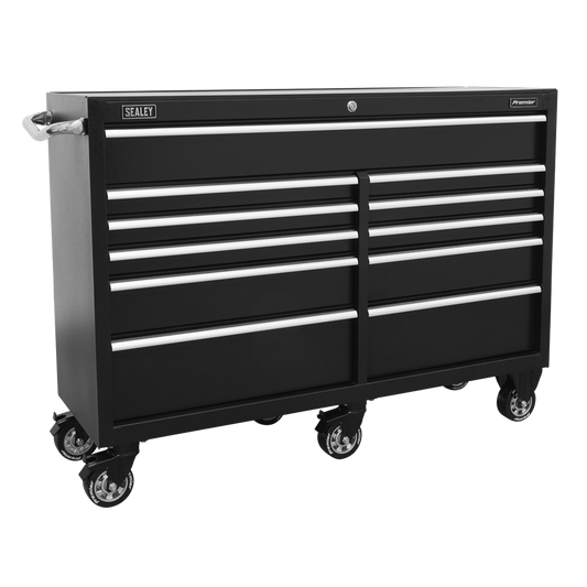 Rollcab 11 Drawer 1430mm Heavy-Duty Black
