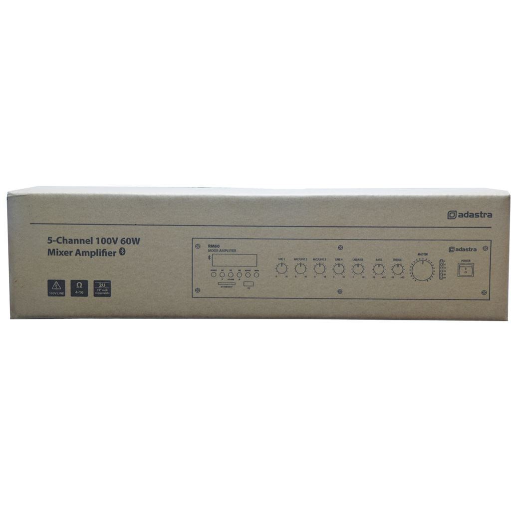 RM series 5-channel 100V mixer amplifier - RM60 Mixer-Amplifier