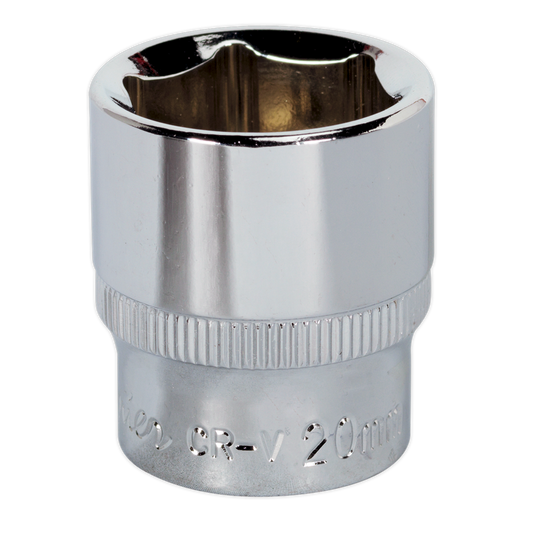 WallDrive&#174; Socket 20mm 3/8"Sq Drive Fully Polished