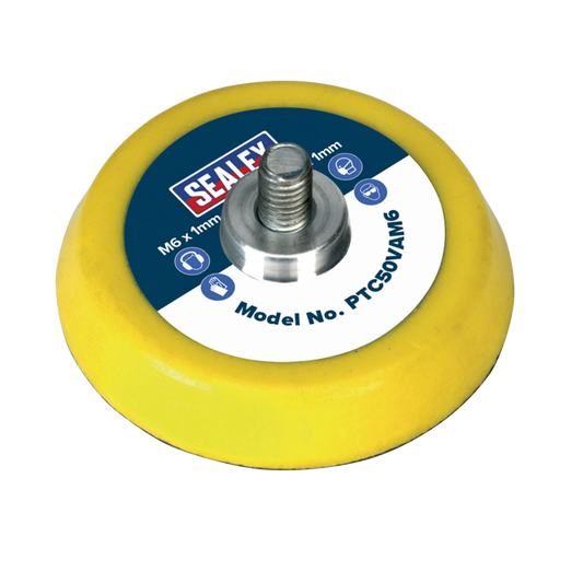 Hook-and-Loop Backing Pad &#216;50mm M6 x 1mm