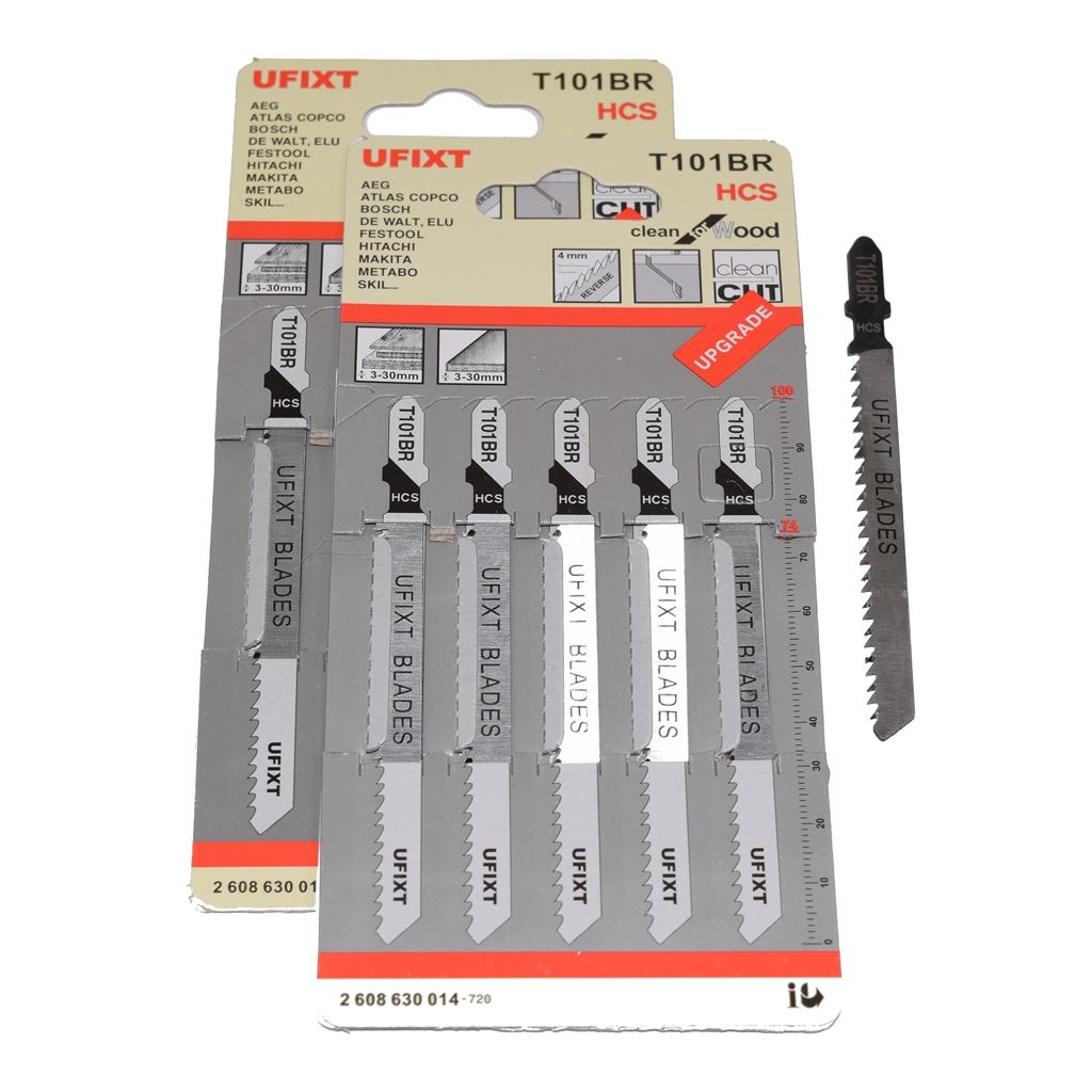 Jigsaw Blades T101BR For Down Cutting Laminates and Veneers High Carbon Steel HCS 10 Pack