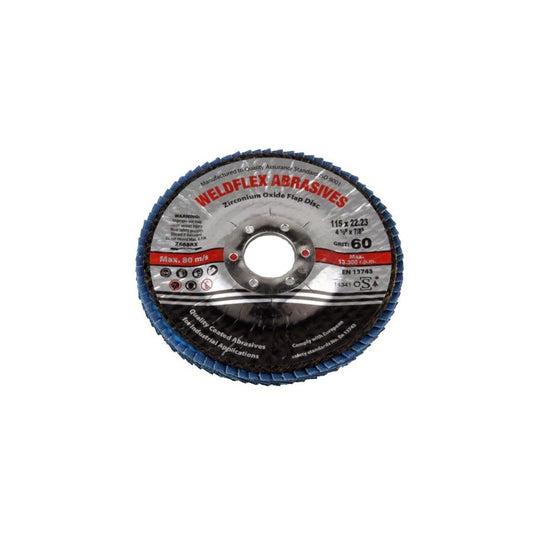 Zirconium Flap Disc - 115mm - 60 Grit