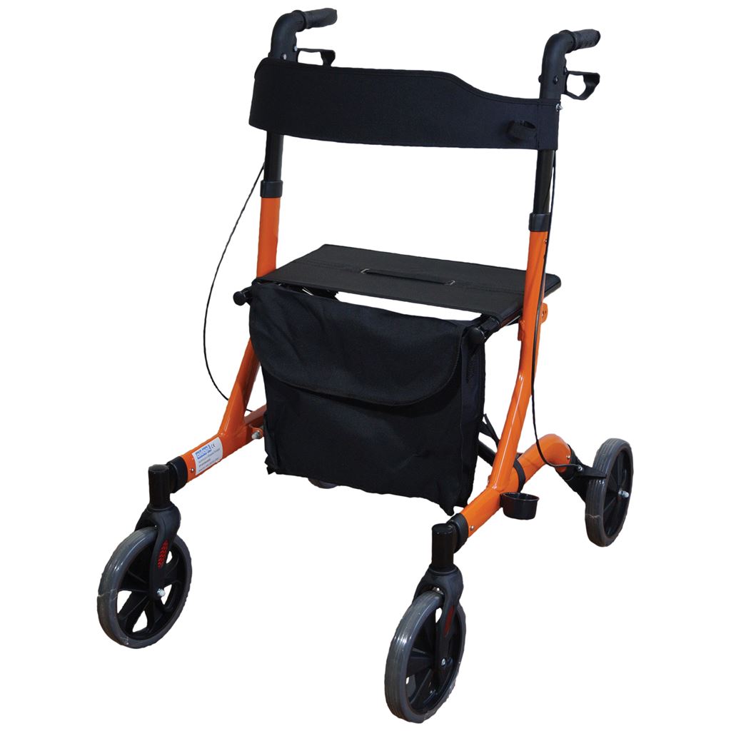 Deluxe Ultra Lightweight Folding 4 Wheeled Rollator