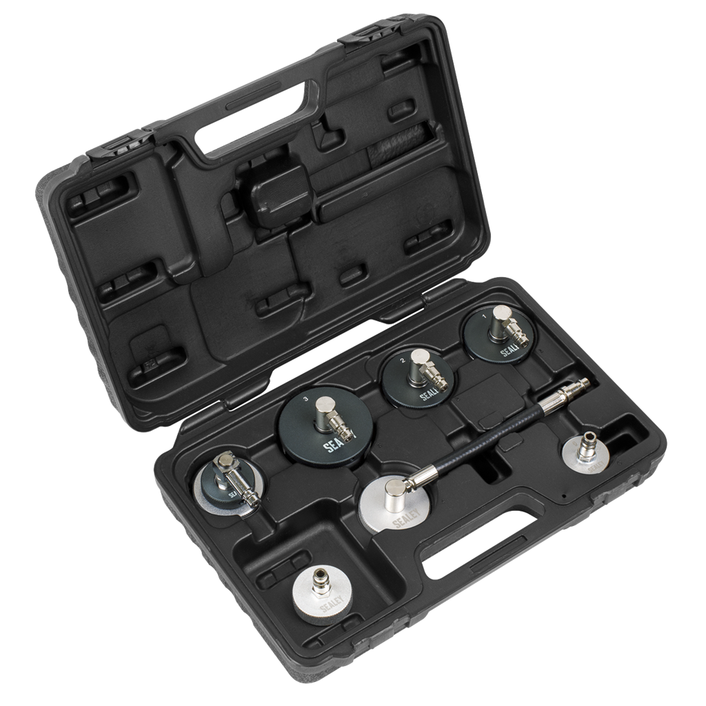 7pc Brake & Clutch Pressure Bleeder Cap Set