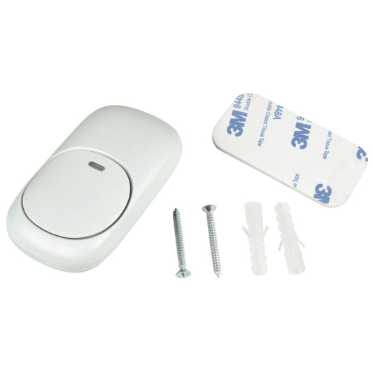 Wireless Plug-in Doorbell with LED Alert - White