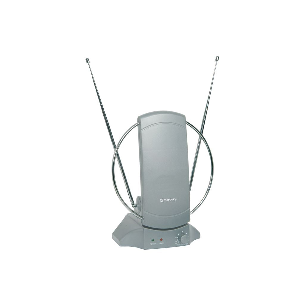 Amplified Indoor HDTV Aerial - ST36A TV/FM antenna with amplifier, blister