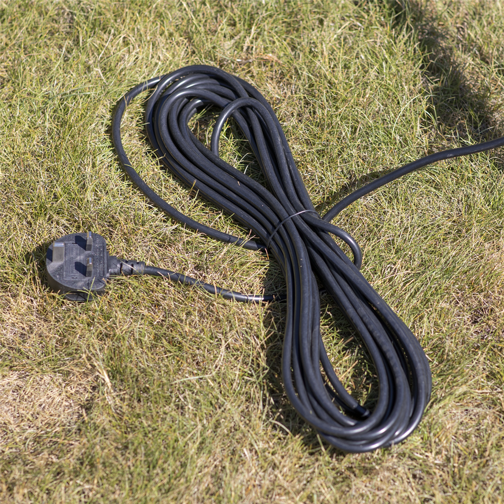 Dellonda 1500W Electric 2-in-1 Scarifier with 5-Heights, 36cm Cutting Diameter, 45L Grass Collection Bag, 10m Mains Cable, Hand Push