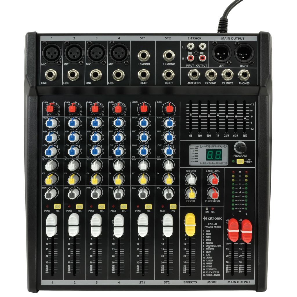 CSL Series Compact Mixing Consoles with DSP - CSL-8 8 input