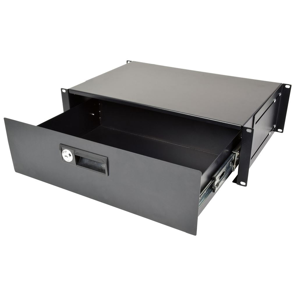 19" Lockable Rack Drawer Units - 3U - 19RD3U