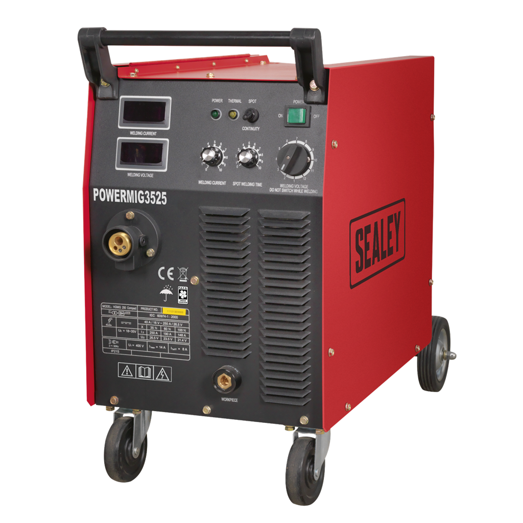 Professional MIG Welder 250A 415V 3ph with Binzel&#174; Euro Torch