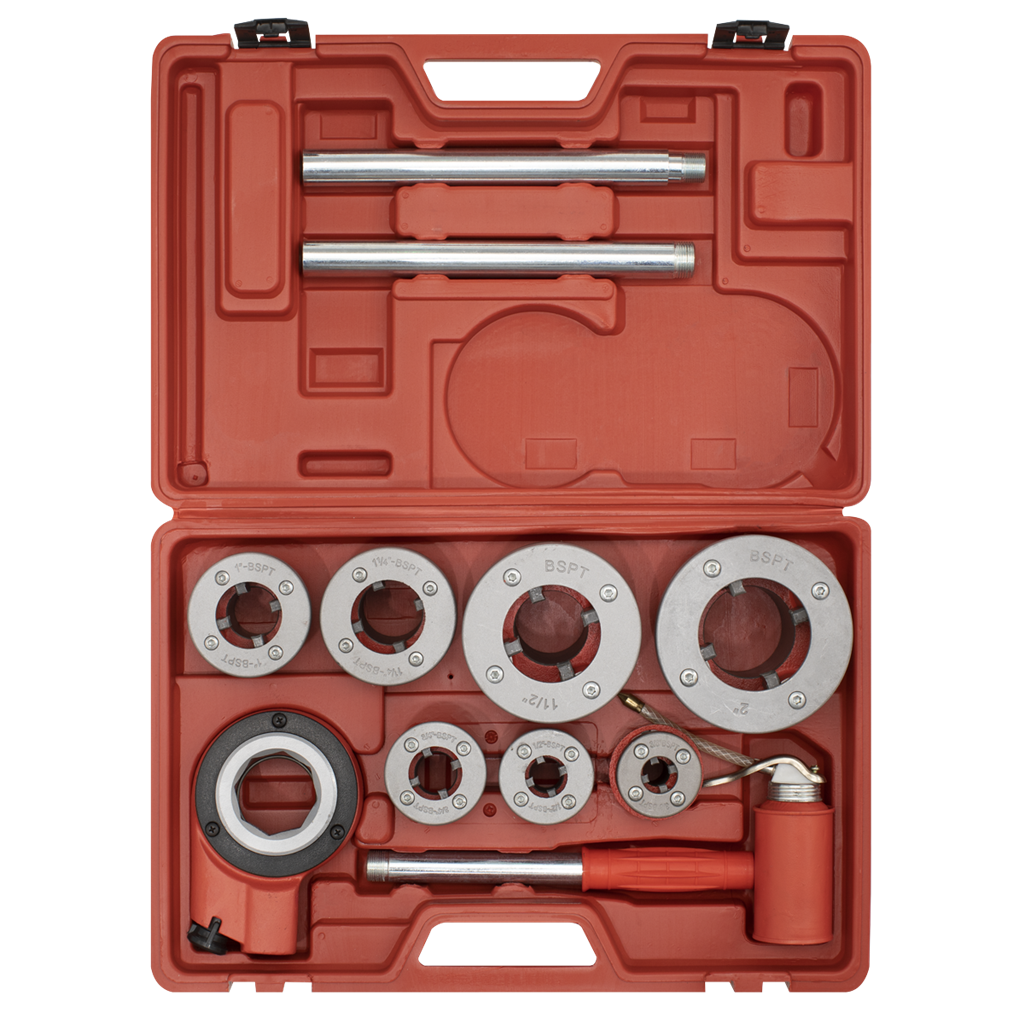 Pipe Threading set 7pc 3/8"- 2"BSPT