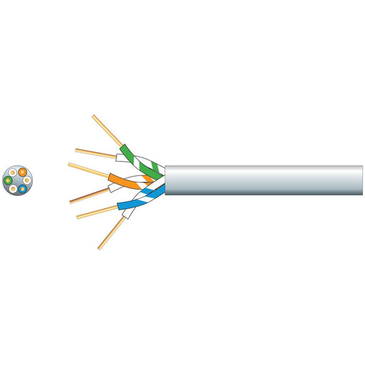 Economy Telephone Cable - 3 Pairs CCS White 100m