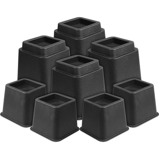 8 Piece Adjustable Furniture Raisers