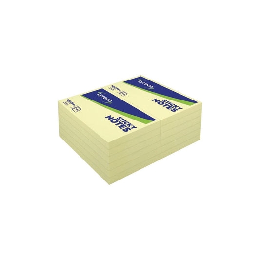 Yellow Sticky Notes - 125 x 75mm - Pack of 12 Pads