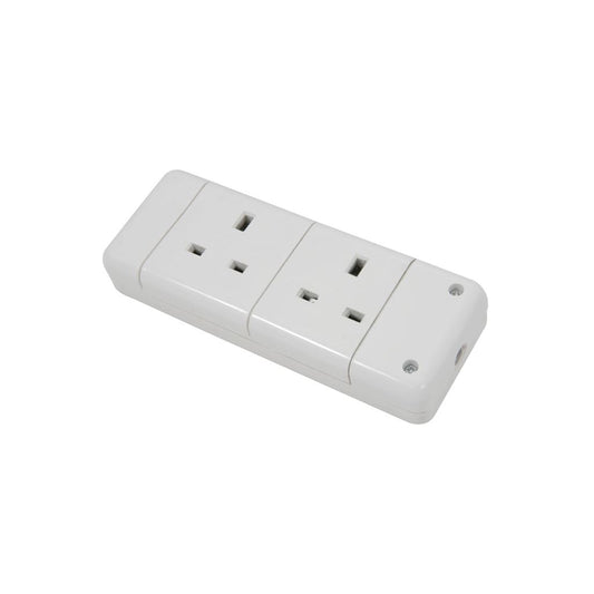 2 Gang Trailing Socket - 13A socket, bulk