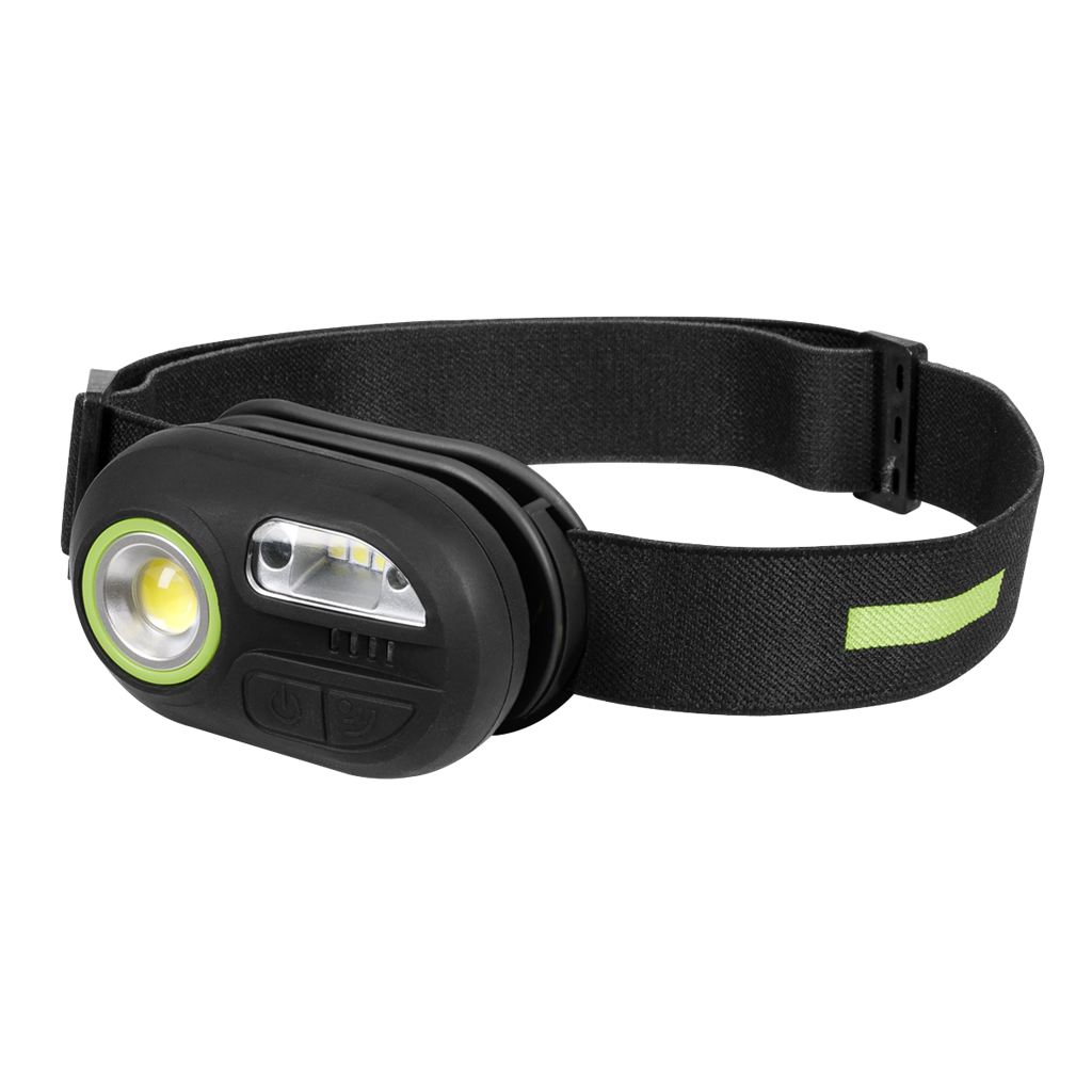 Rechargeable Headlight with Auto-Sensor 3W COB & 1W SMD LED