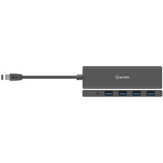 4 Port SuperSpeed USB Type-C Hub - USB-C