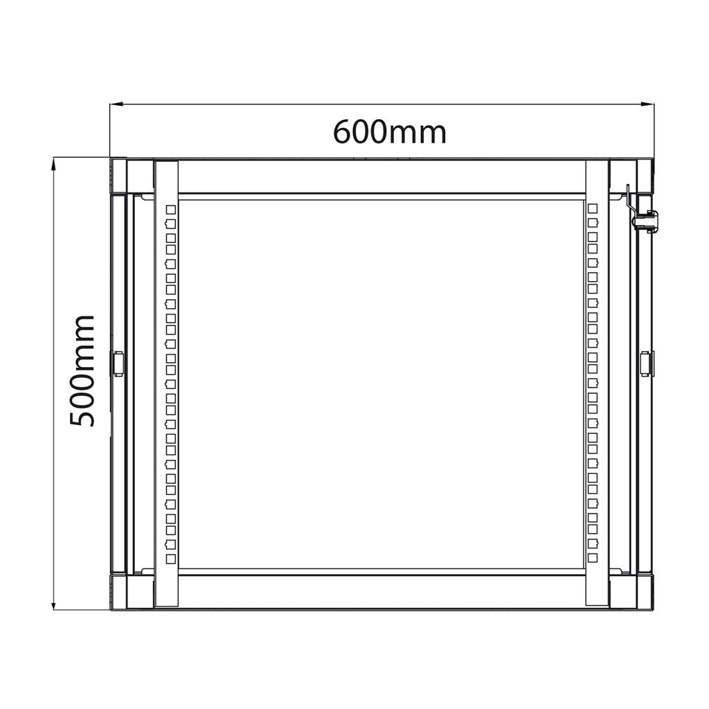 19" Rack Cabinets - 9U x 450mm Deep - RC9U450