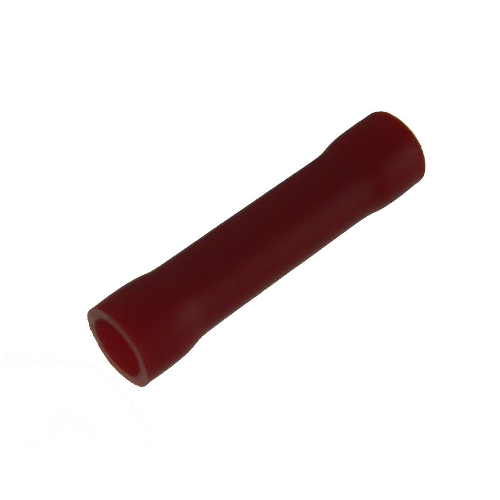 Crimp terminal, butt splice, 0.5 - 1.5mm&Oslash; cable, Red