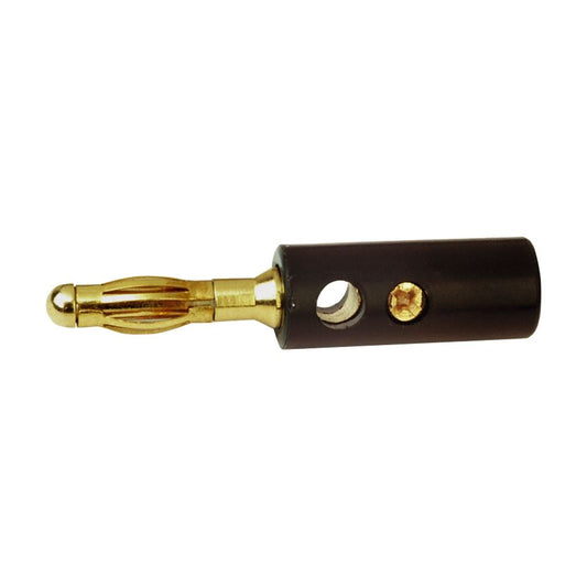 4mm Banana Plug with Hard Plastic Cover and Gold Plated Screw Terminals