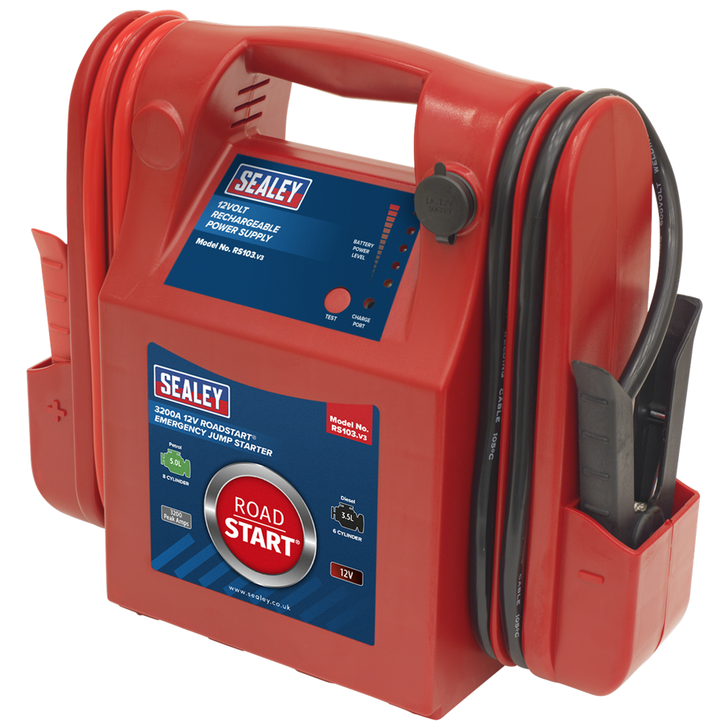 RoadStart&#174; Emergency Jump Starter 12V 3200 Peak Amps