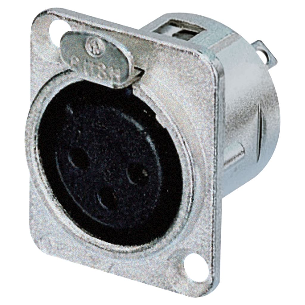 Neutrik NC3FD-L-1 Female 3 Pin XLR Chassis Socket