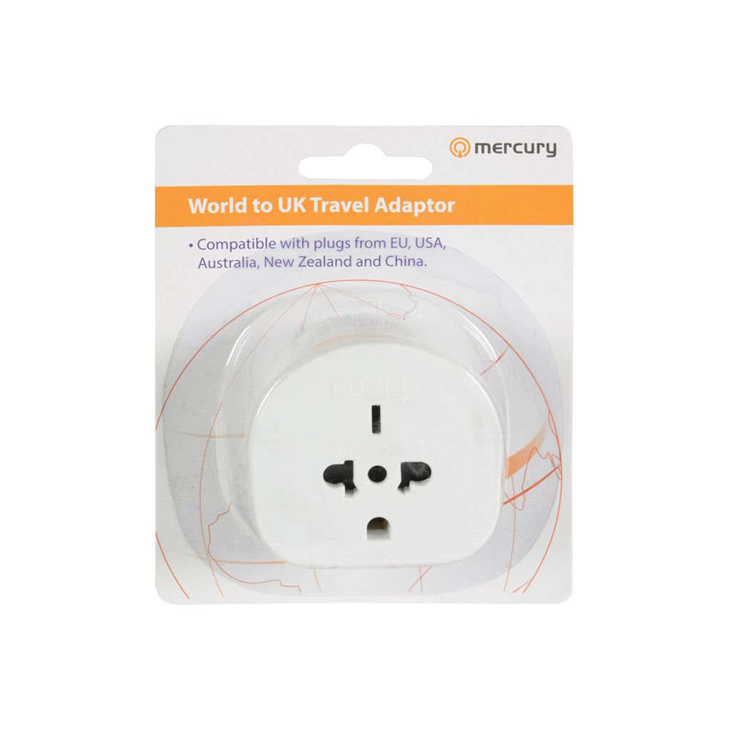 World to UK Travel Adaptor