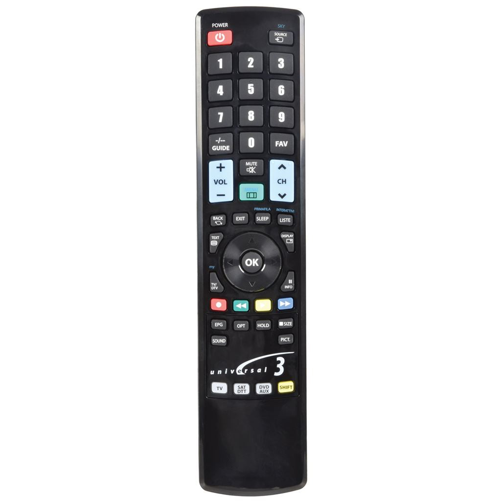 Universal 3 Device Remote Control