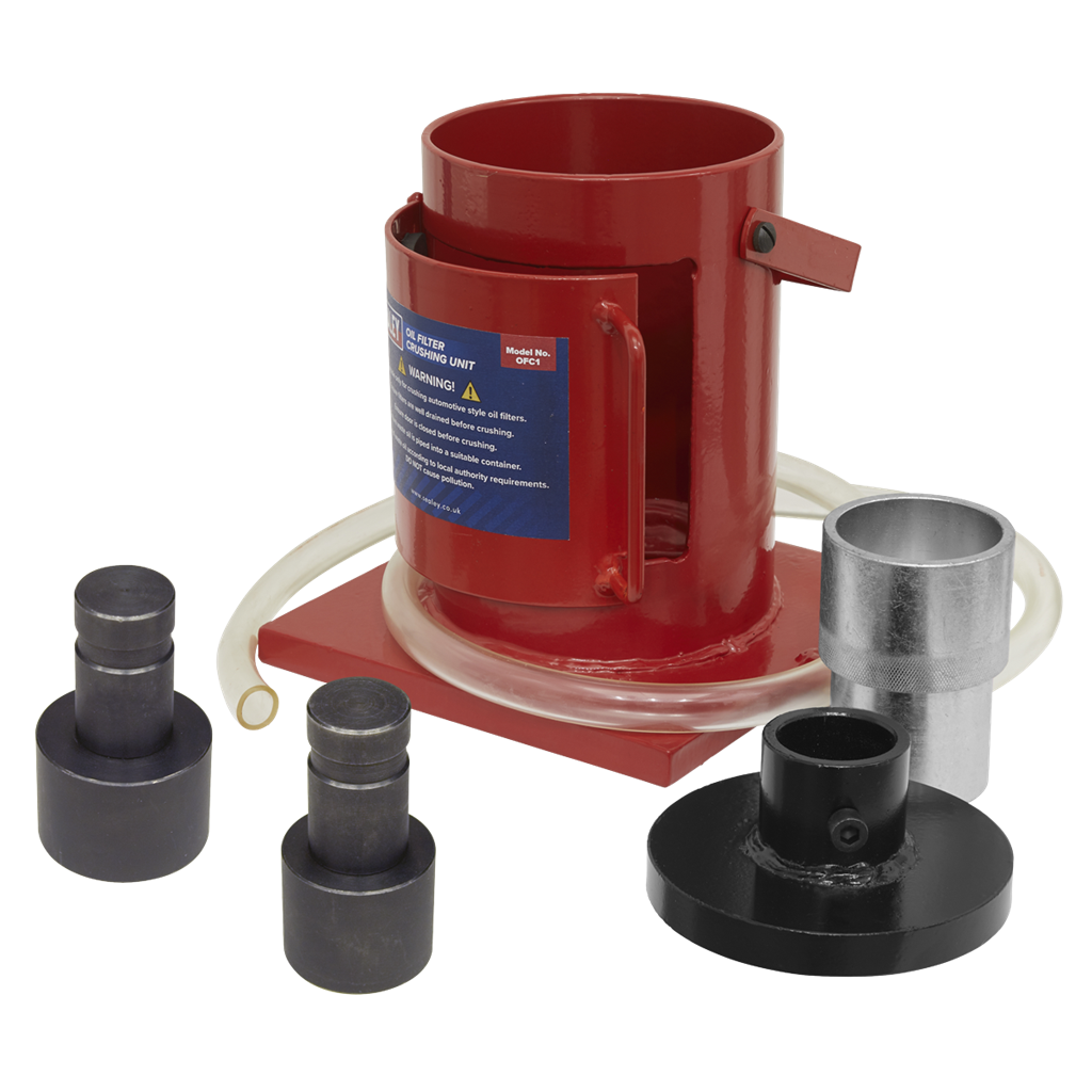 Oil Filter Crusher & Adaptor Combo