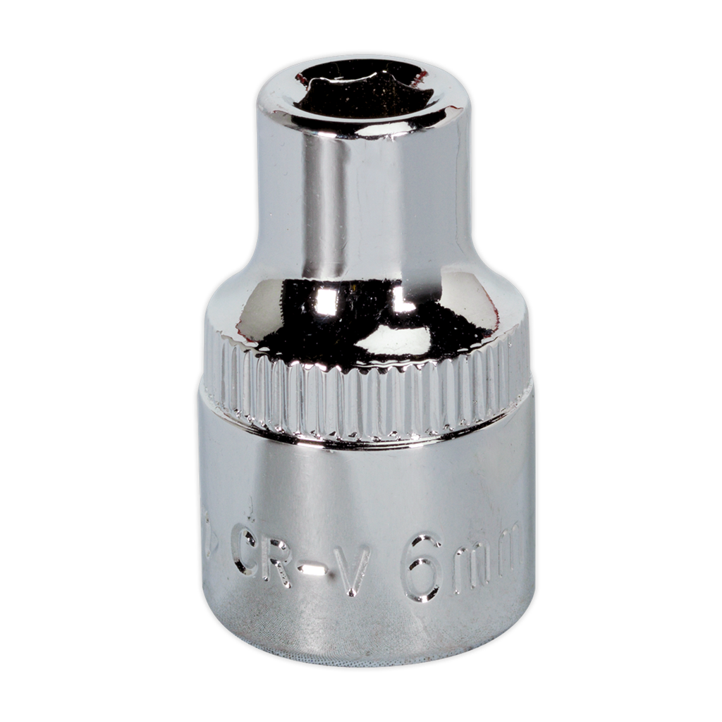 WallDrive&#174; Socket 6mm 3/8"Sq Drive Fully Polished