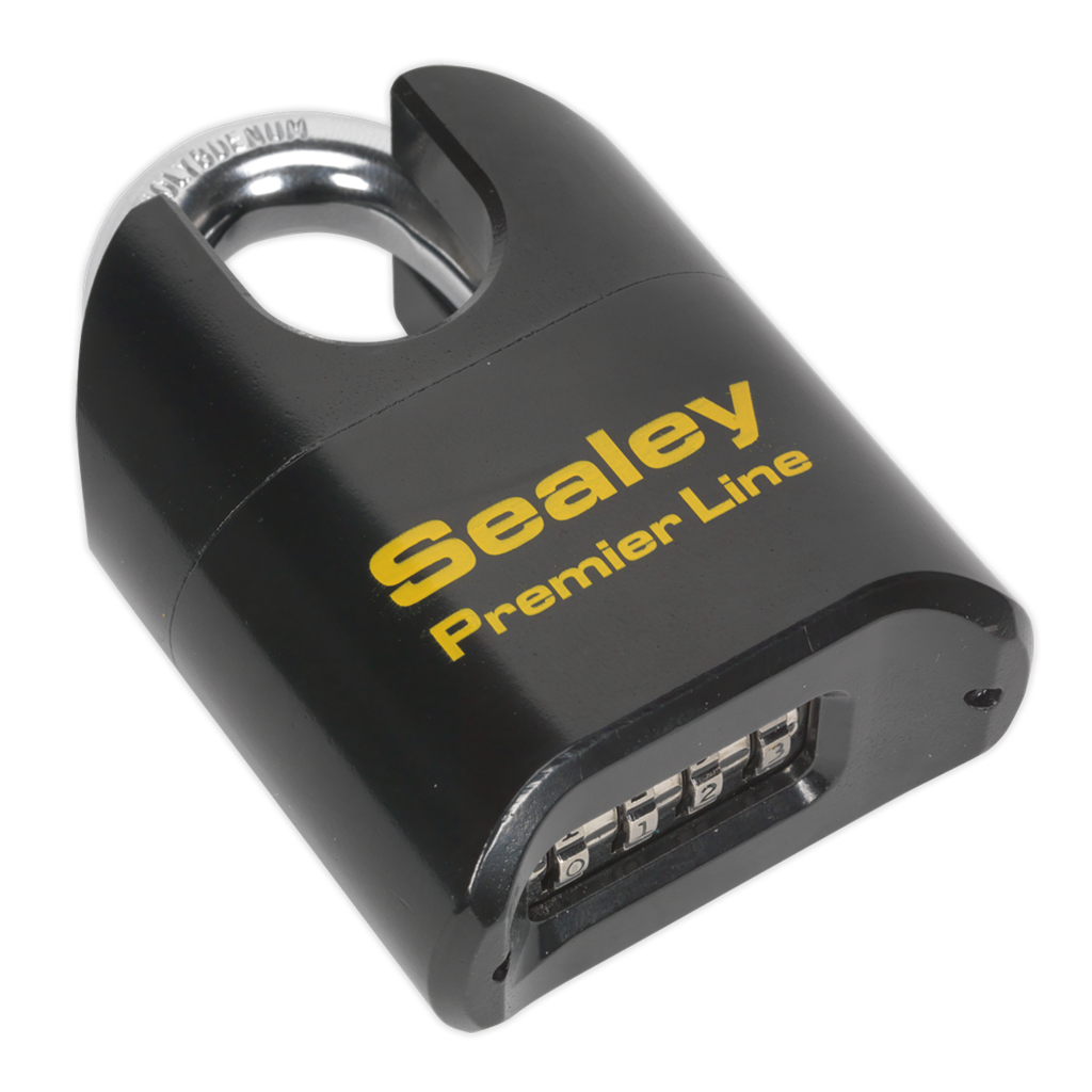 Steel Body Combination Padlock Shrouded Shackle 62mm