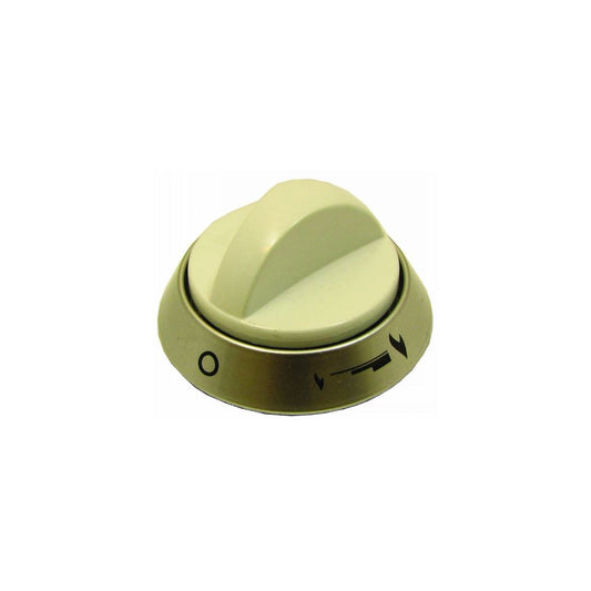 Control Knob Assy White Top Oven /gril for Hotpoint Cookers and Ovens