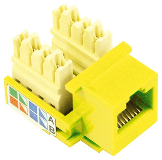 Yellow RJ45 Keystone Jack