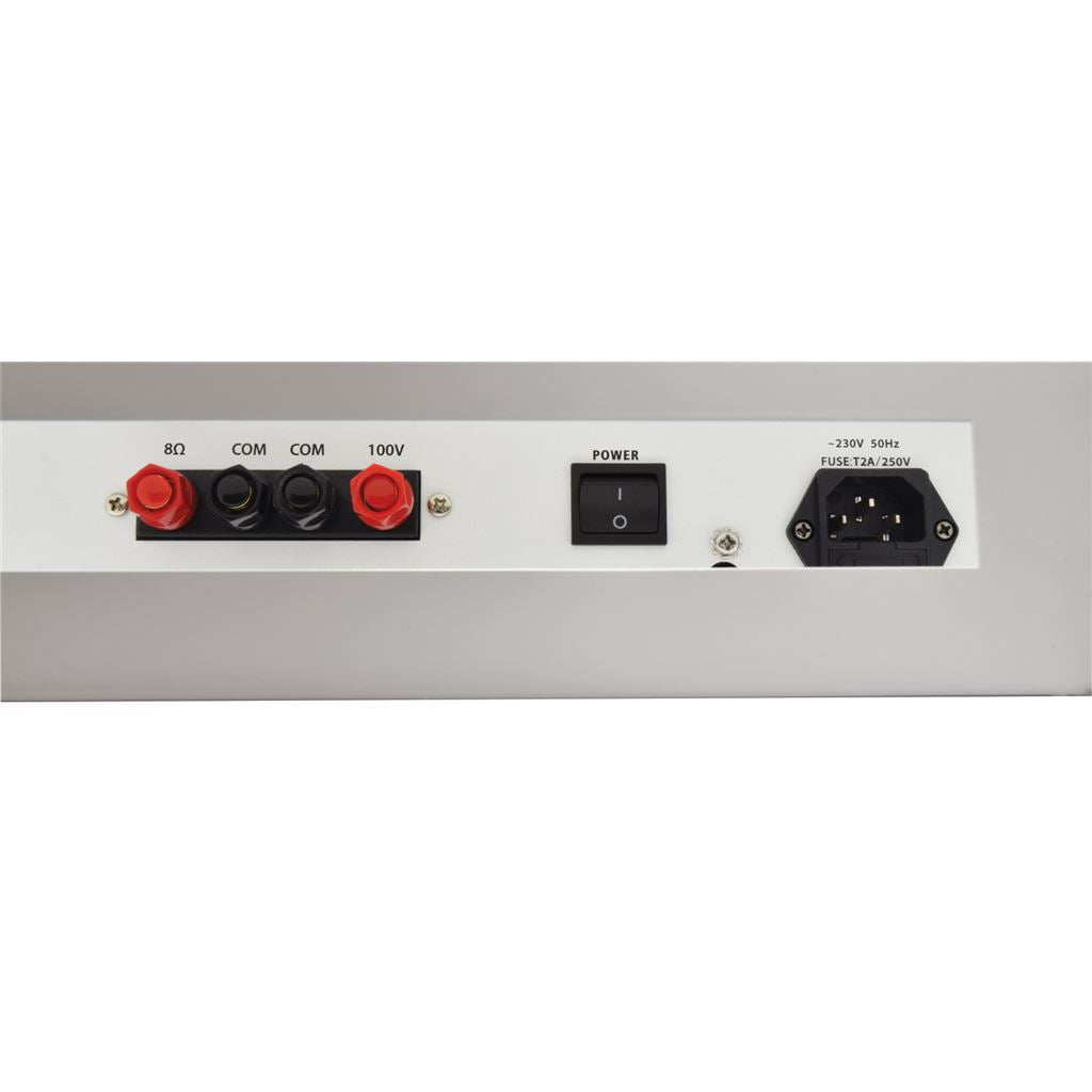 SA-series Secure Wall Amplifier 100V with UHF Mic + Media Player - SA240 +UHF