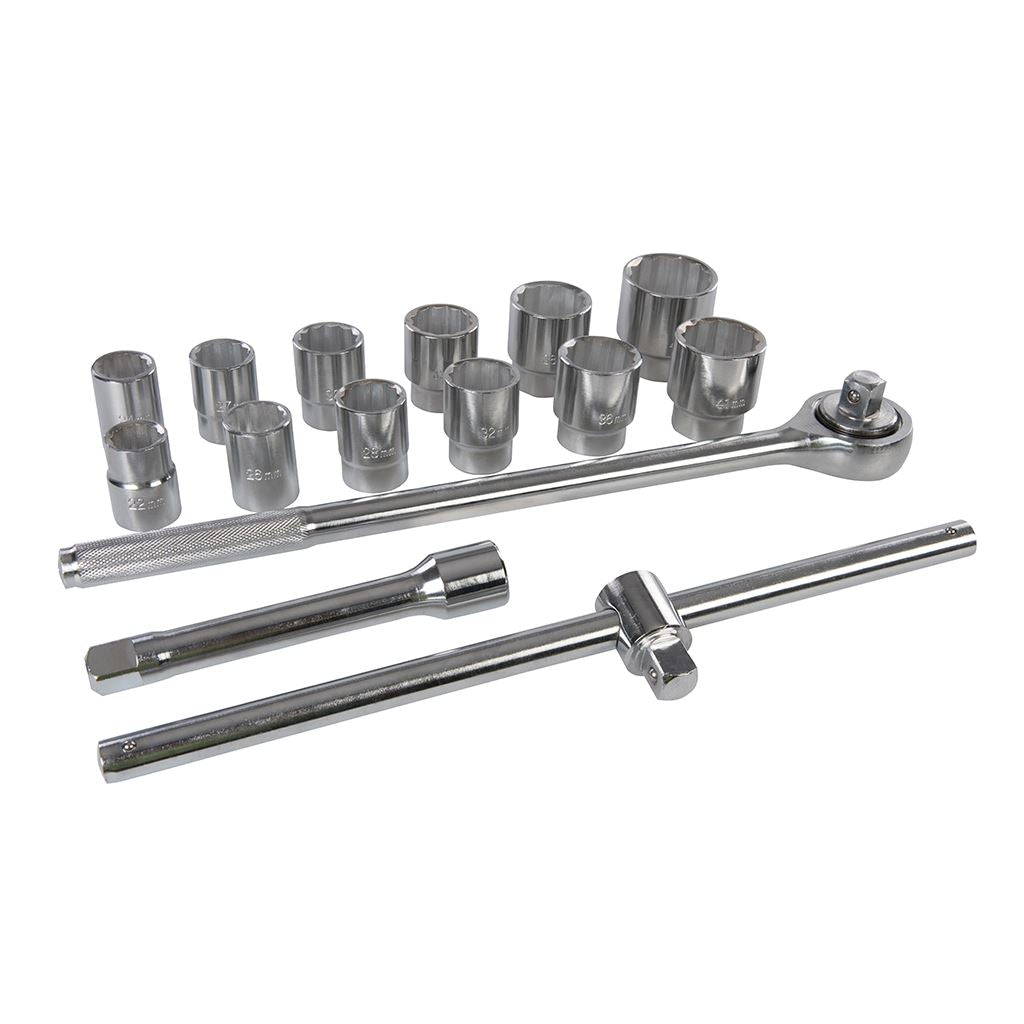 Silverline Socket Set 3/4" 15pce - 15pce