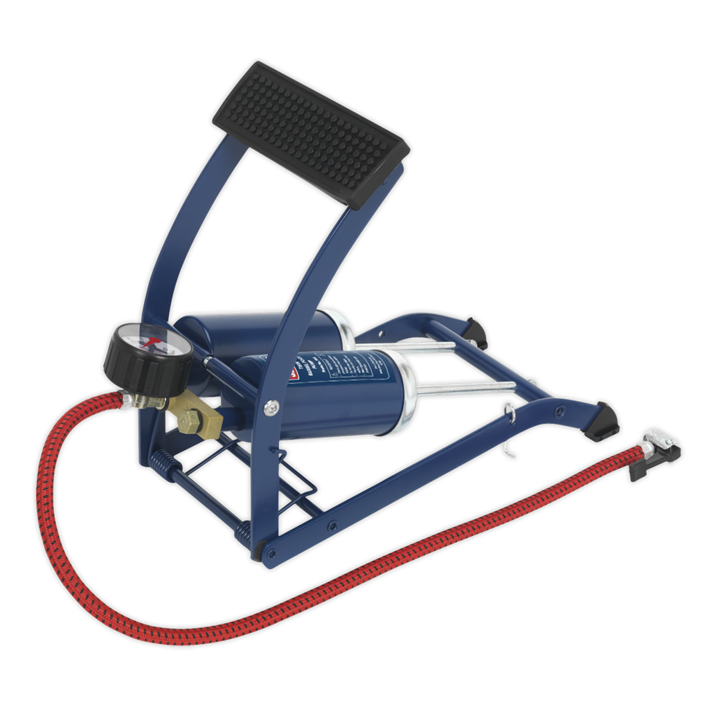 Foot Pump Twin Barrel