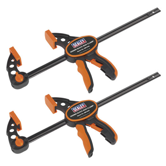 Quick Bar Clamp 300mm - 2pc Set